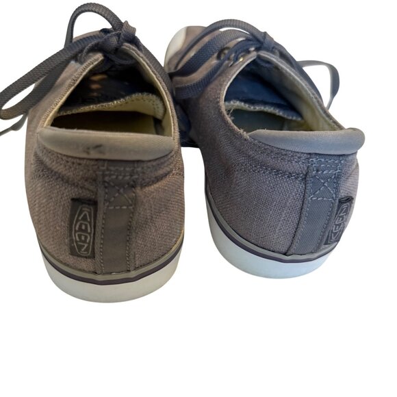 SIZE 8 Keen Elsa Brown Canvas Sneakers Shoes - Picture 7 of 10